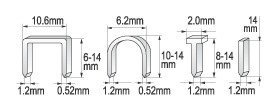 ZSZYWACZ TAPICERSKI 6-14MM (1 SZT)