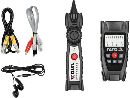 WYKRYWACZ KABLI I TESTER PRZEWODÓW SIECIOWYCH RJ11 RJ45 (1 SZT)