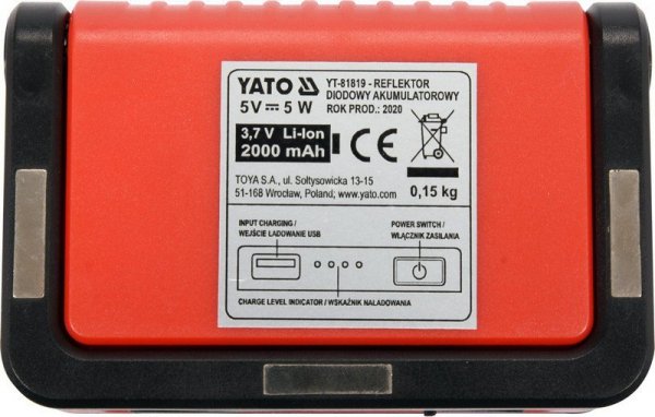 REFLEKTOR PRZENOŚNY 5W COB 300LM (1 SZT)
