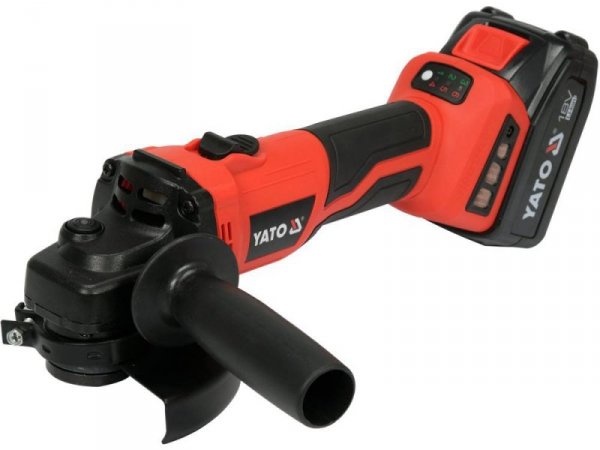 SZLIFIERKA KĄTOWA 18V 125MM, BEZSZCZOTKOWA 2*4AH+ŁADOWARKA (1 SZT)