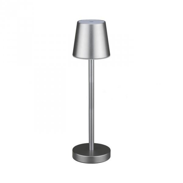 Lampka Biurkowa Nocna V-TAC 3W LED Ładowanie Ściemnianie Szara VT-7703 4000K 70lm