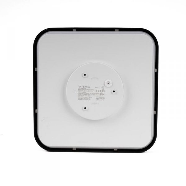 Plafon V-TAC 24W LED Kwadrat 30x30cm Natynkowy IP44 Czarny VT-8624B 4000K 2500lm