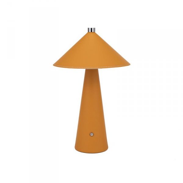 Lampka Biurkowa Nocna V-TAC 3W LED 33cm CCT Ładowanie USB-C Ściemnianie Żółta Skóra VT-10117-Y 3000K-6000K 240lm