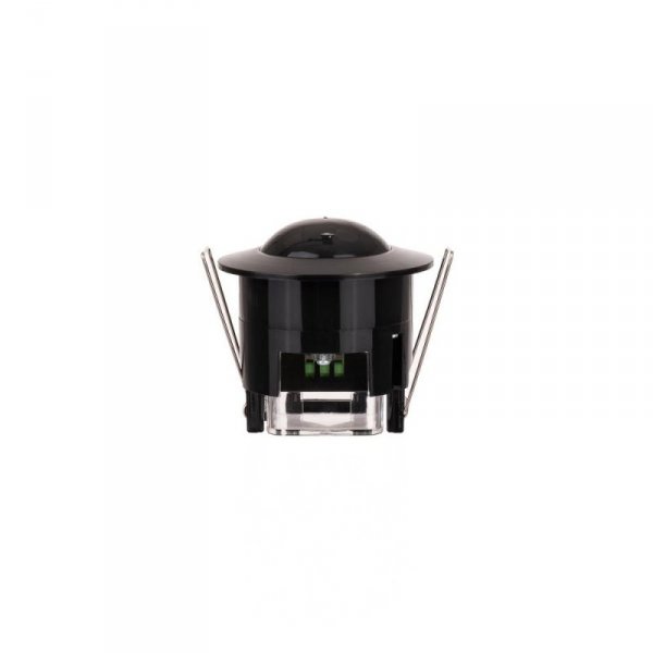 Czujnik Ruchu Sufitowy 360st Wpuszczany Okrągły Czarny FULL BLACK V-TAC VT-8029