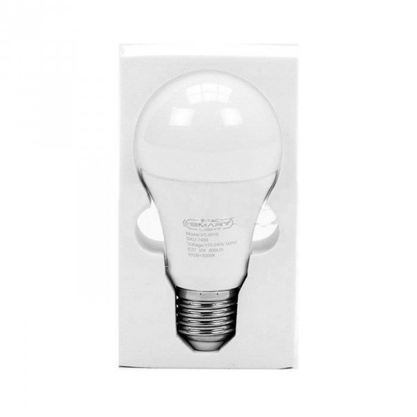 Żarówka LED SMART WiFi V-TAC 9W E27 A65 Amazon Alexa Google Home VT-5010 4000K 800lm
