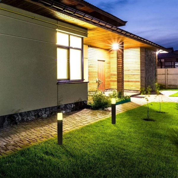 Słupek Ogrodowy V-TAC GU10 Okrągły Aluminium Czarny 80x80x500mm IP54 VT-7617 3 Lata Gwarancji