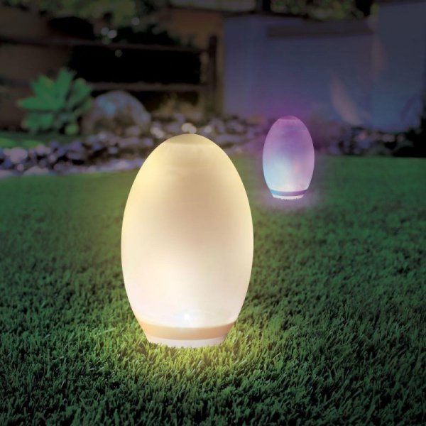 Oprawa Ogrodowa Solarna V-TAC LED JAJKO VT-7815 3000K+RGB 5lm