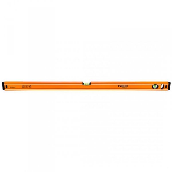Poziomnica aluminiowa 100 cm, 2 libelle