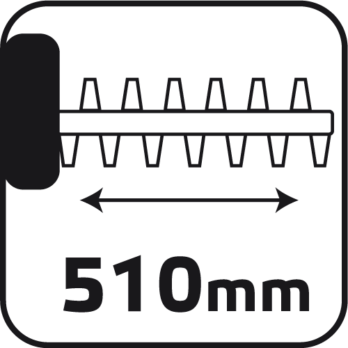Nożyce do żywopłotu 600W, szerokość cięcia 450 mm