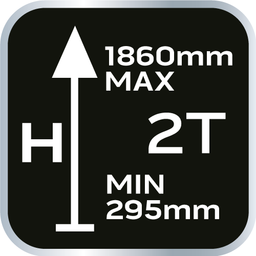 Podnośnik warsztatowy 2 t, 25-2382 mm, żuraw