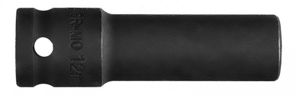 Nasadka udarowa 1/2&quot; długa, 12 x 78mm , Cr-Mo