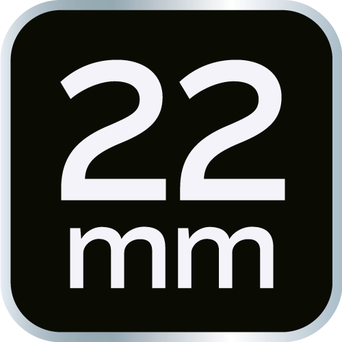 Nasadka udarowa 1/2&quot; długa, 22 x 78mm , Cr-Mo