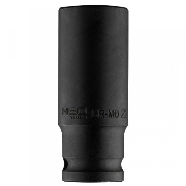 Nasadka udarowa 1/2&quot; długa, 22 x 78mm , Cr-Mo