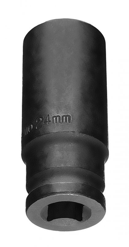 Nasadka udarowa 1/2&quot; długa, 24 x 78mm , Cr-Mo
