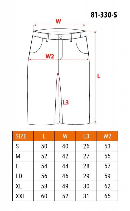 Krótkie spodenki COTTON, rozmiar S/48
