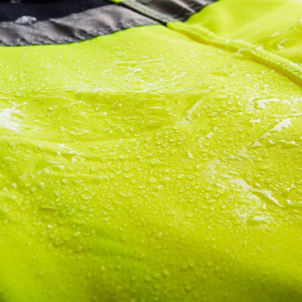 Spodnie robocze ostrzegawcze softshell, żółte, rozmiar L