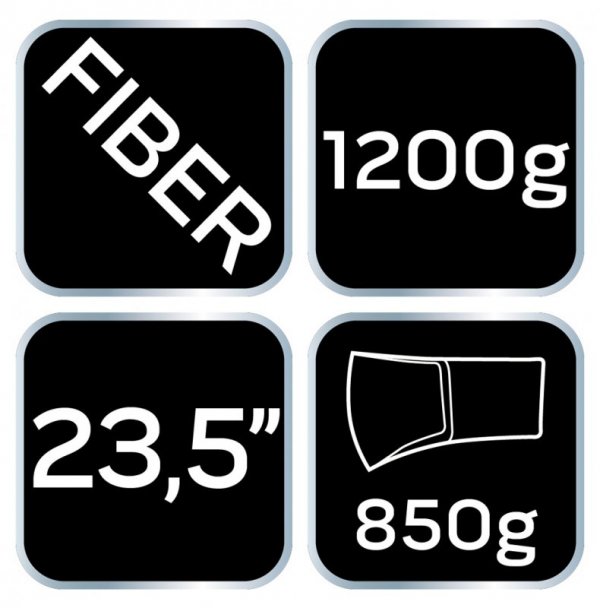 Siekiera 1200g, obuch  850g, trzonek włókno 23.5&quot;