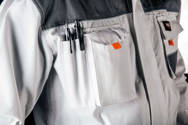Bluza robocza biała, HD, rozmiar S/48