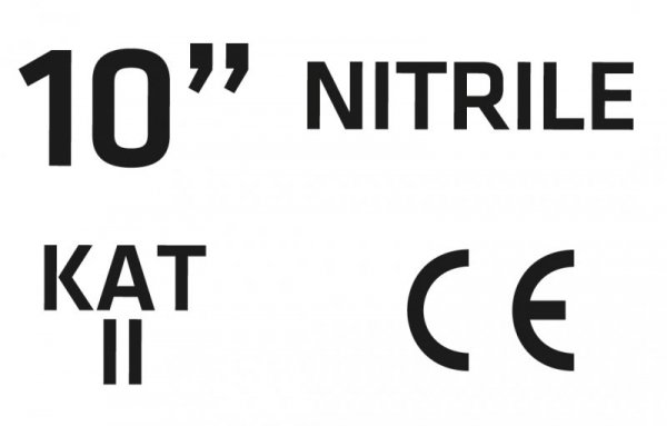 Rękawice ogrodowe pokryte nitrylem, rozmiar 10&quot;