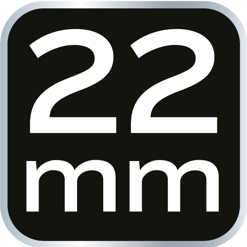 Klucz płasko-oczkowy z grzechotką, 22 mm