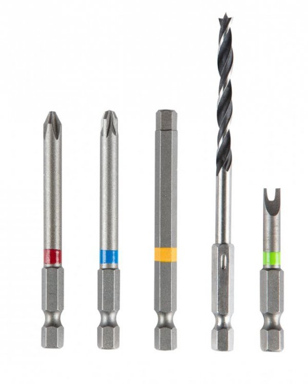 Zestaw Energy+ w walizce aluminiowej: wiertarko wkrętarka 2x18V/2.0Ah, 10 mm, zdejmowany uchwyt + 109 akcesoriów