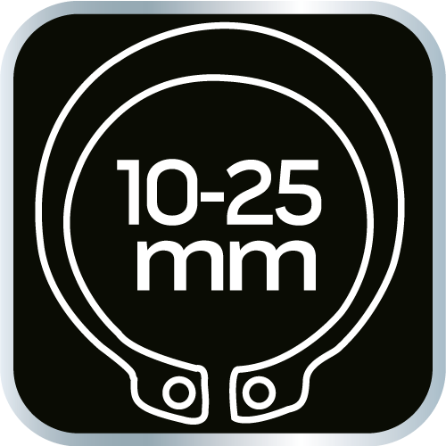 Szczypce segera do pierścieni osadczych 180 mm, zewnętrzne, proste