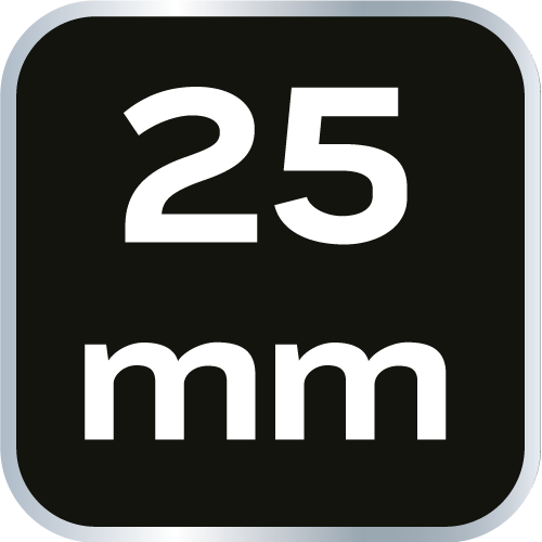 Klucz płasko-oczkowy z grzechotką i przełącznikiem 25 mm