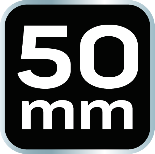 Szpachla malarska 50 mm, stal nierdzewna, dwukomponentowy uchwyt