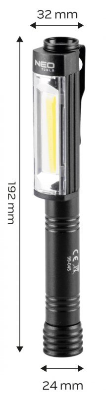 Lampa inspekcyjna bateryjna 400 lm COB