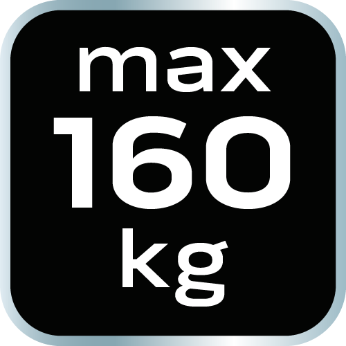 Przyssawka próżniowa z pompką, do glazury i szkla, 160 kg, w walizce
