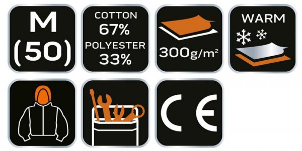 Bluza robocza PREMIUM, dwuwarstwowa, rozmiar M