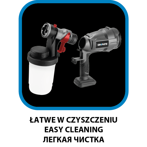 Pistolet natryskowy HVLP Energy+ 18V, Li-Ion, bez akumulatora