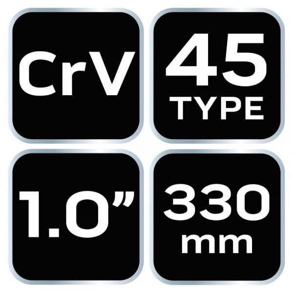 Klucz do rur typ &quot;45&quot;, 1.0&quot;, 330 mm