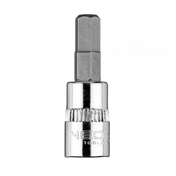Końcówka sześciokątna H6 na nasadce 1/4&quot;, krótka, 37 mm
