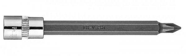 Końcówka wkrętakowa PH1 na nasadce 1/4&quot;, długa, 87 mm