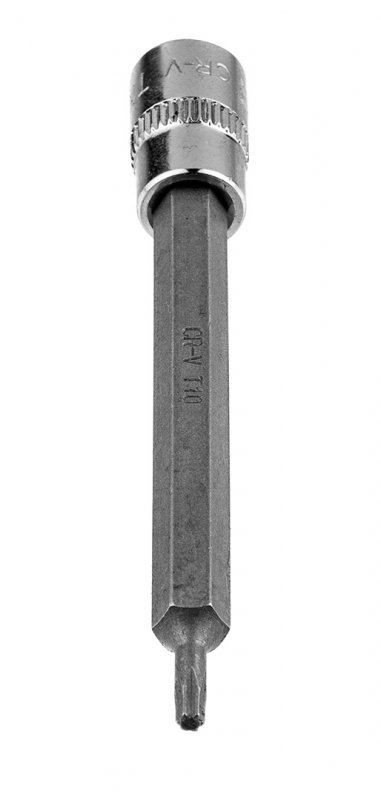 Końcówka TORX TX10 na nasadce 1/4&quot;, długa, 87 mm