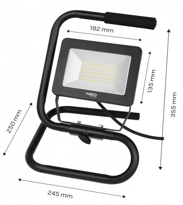 Reflektor 50W SMD LED 4250 lm 230V przenośny