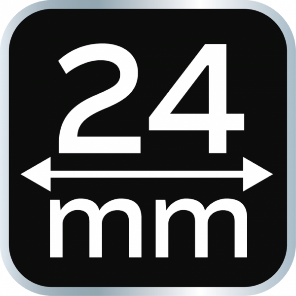 Dłuto 24 mm, CRV, uchwyt dwukomponentowy