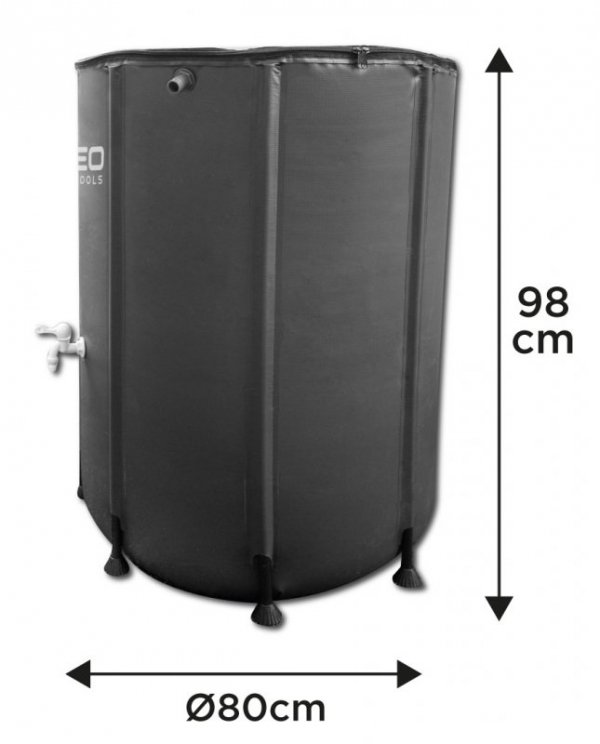 Składany pojemnik na deszczówkę, 500 L, PVC