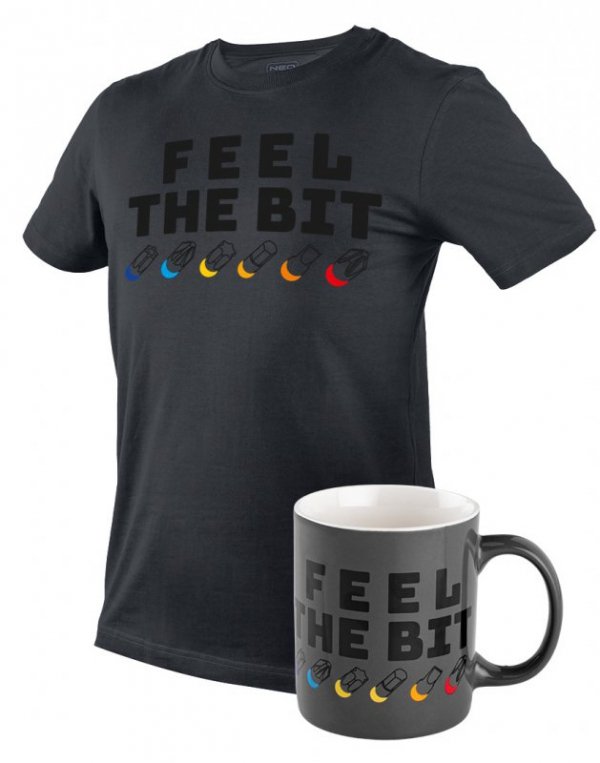 Kubek z nadrukiem FEEL THE BIT, 330ml