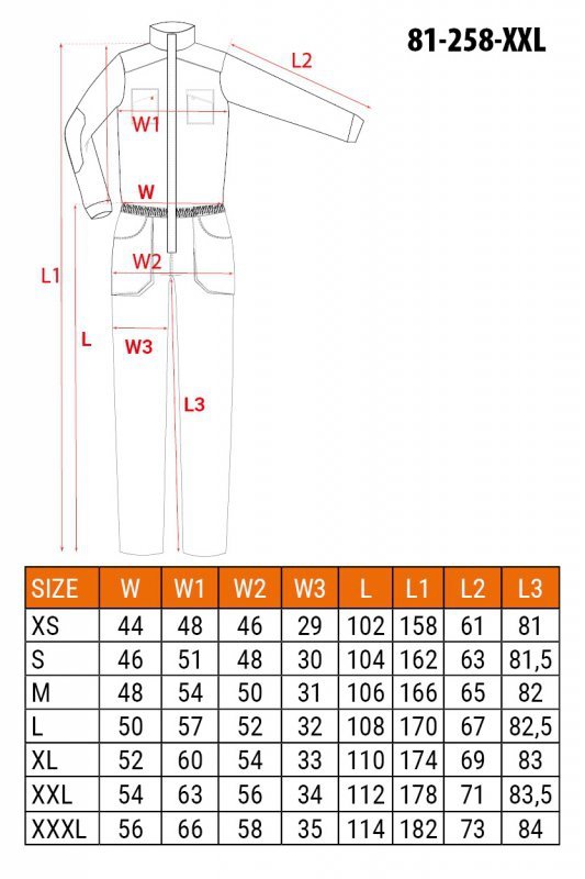 Kombinezon roboczy HD Slim, rozmiar XXL
