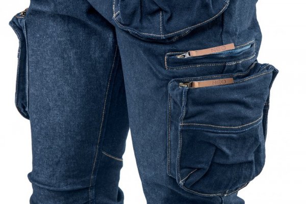 Spodnie robocze 5-kieszeniowe DENIM, rozmiar XXL