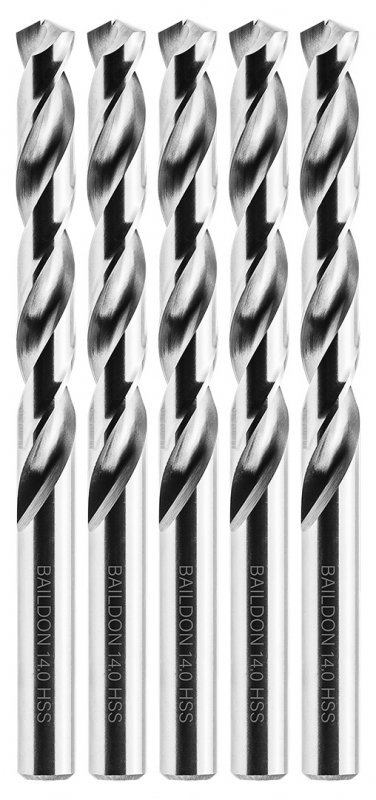Wiertła do metalu Baildon BASIC DIN 338 RN NWKa 14 mm, HSS (S), 160-108 mm, wielokrotność 5