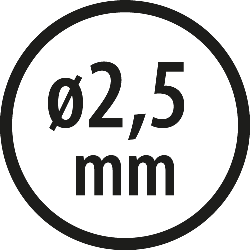 Wiertła do metalu Baildon BASIC DIN 340 RN NWKb 2,5 mm, HSS (S), 95-62 mm, wielokrotność 10