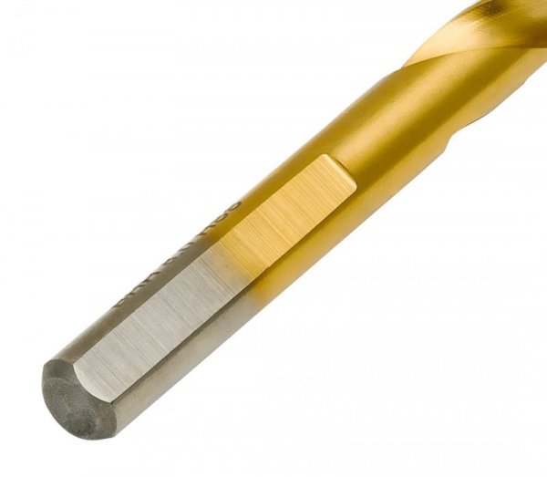 Wiertło do metalu Baildon DIN 338 RN 7,5 mm, HSS TiN (S), 109-69 mm (chwyt 3-płaszczyznowy)