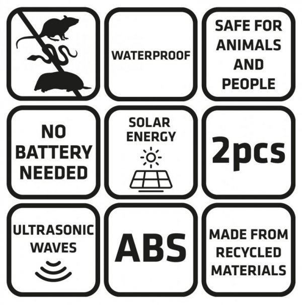 Odstraszacz solarny 2 szt.