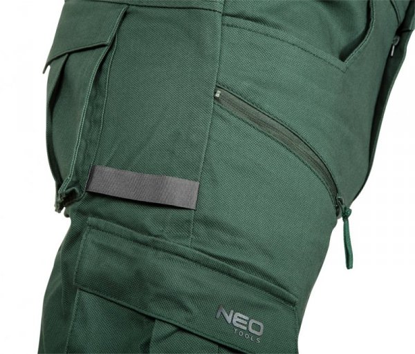 Spodnie robocze OUTDOOR, typu jogger, zielone, rozmiar XS