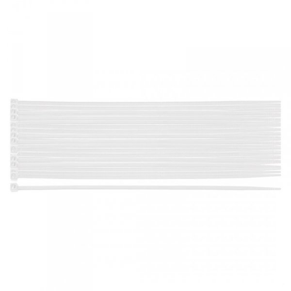Opaski zaciskowe EXTREME 2.5 × 100 mm, białe, 100 szt.