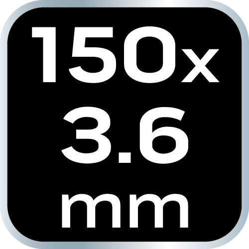 Opaski zaciskowe EXTREME 3.6 × 150 mm, białe, 100 szt.