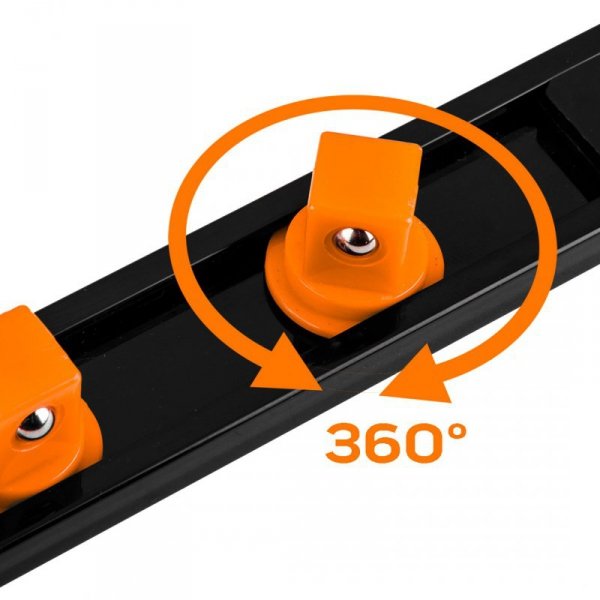 Uchwyty na nasadki 1/4&quot;, 3/8&quot;, 1/2&quot; - zestaw 6 szt.